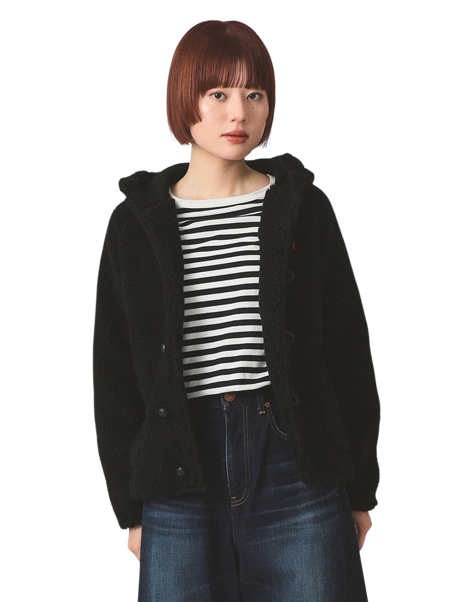 Amazon.co.jp: [レイビームス] ブルゾン Gymphlex ボア フード